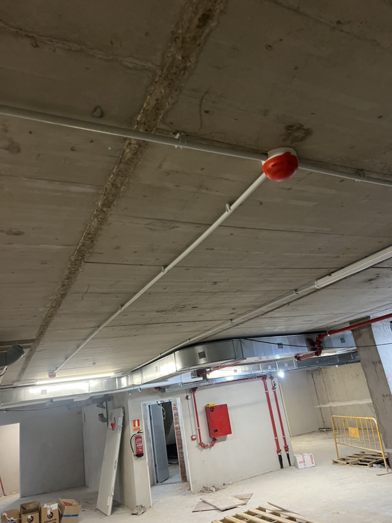 Canalización y cableado estructurado para detección